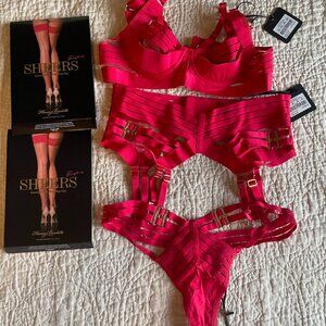 Honey Birdette Linda C Raspberry Full Set